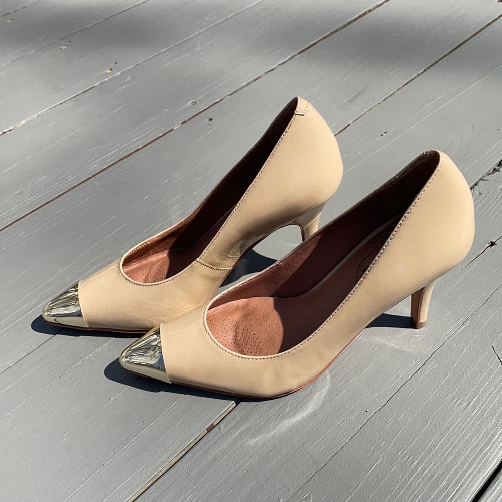 Corso como beige heels. Made in Brazil.Size 5,5. - Picture 3 of 16